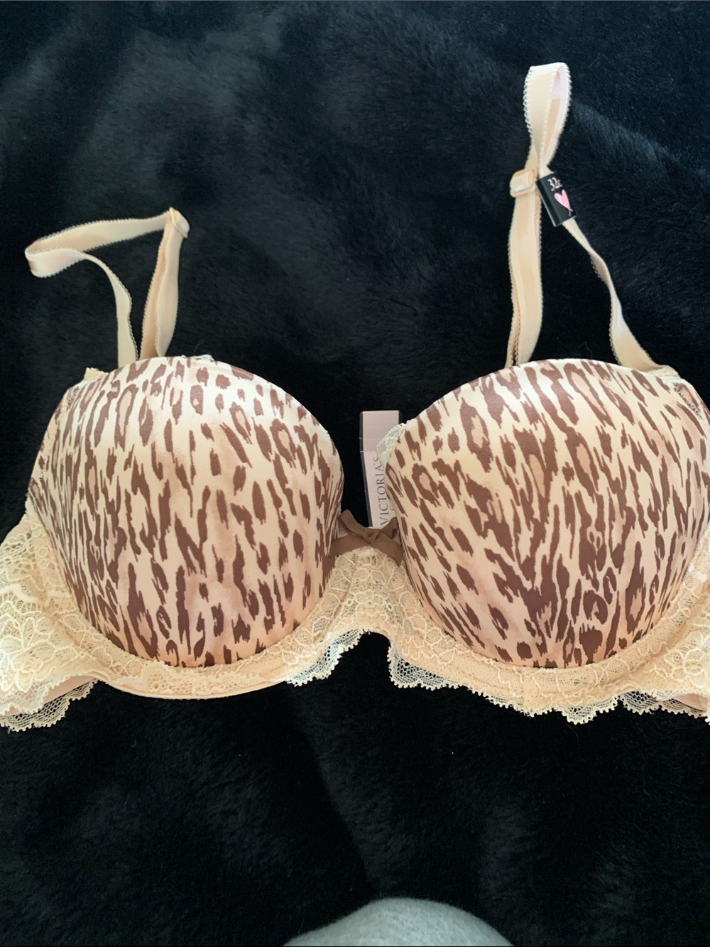 Victoria's Secret Beige and Brown LeopardBra